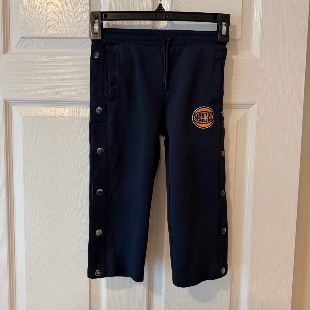 Kith x Knicks Navy Snap-Front Jogger Pants with Patch Kids